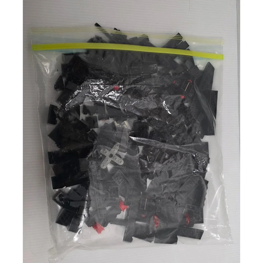 LEGO Black Bricks Lot Wheels Treads‎ Bridge Parts Mixed Bulk 0.75 lb